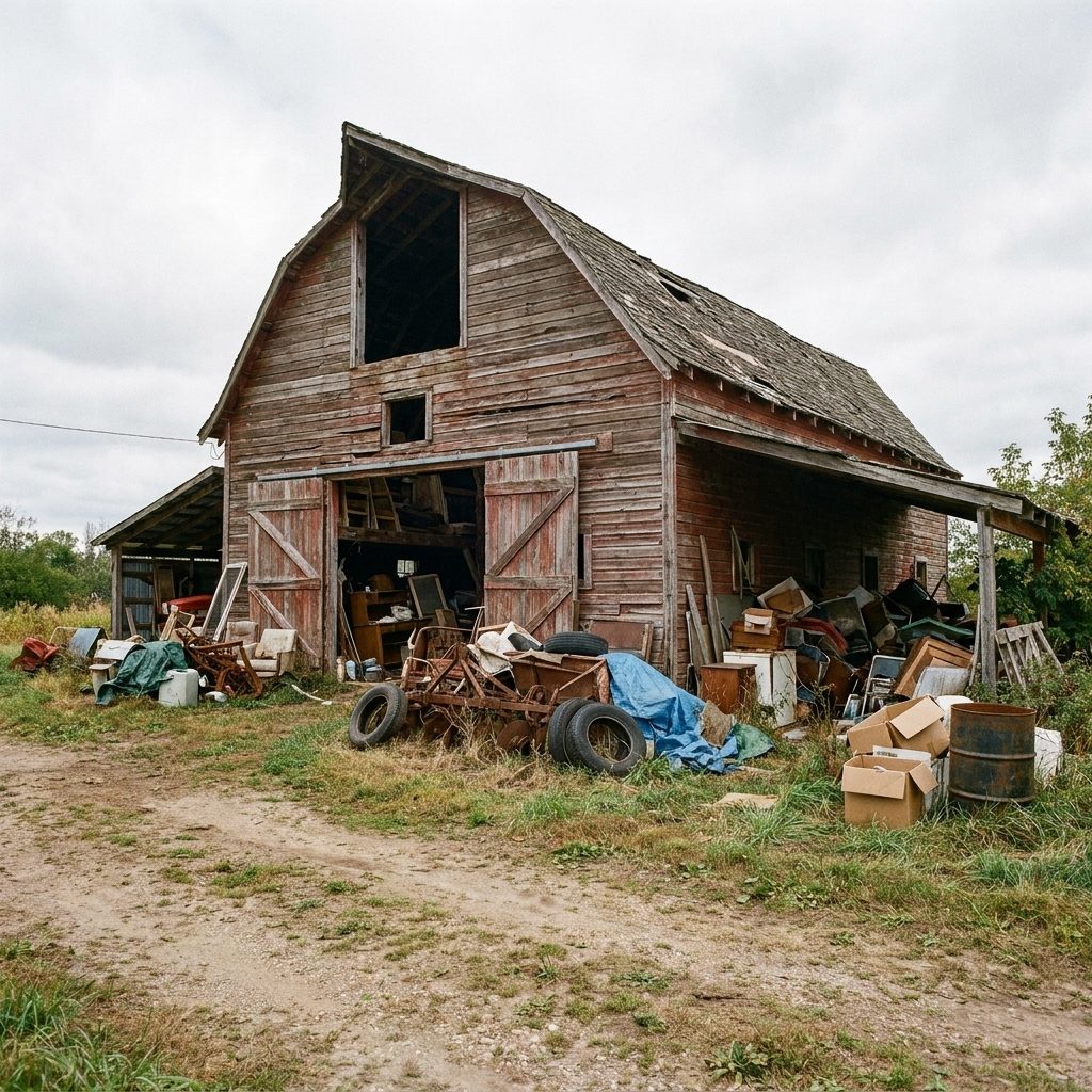 Barn and land cleanout in Trinity County