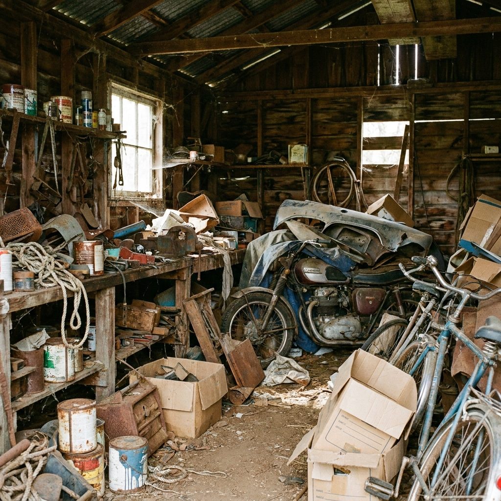 Garage and shed cleanout in Trinity County