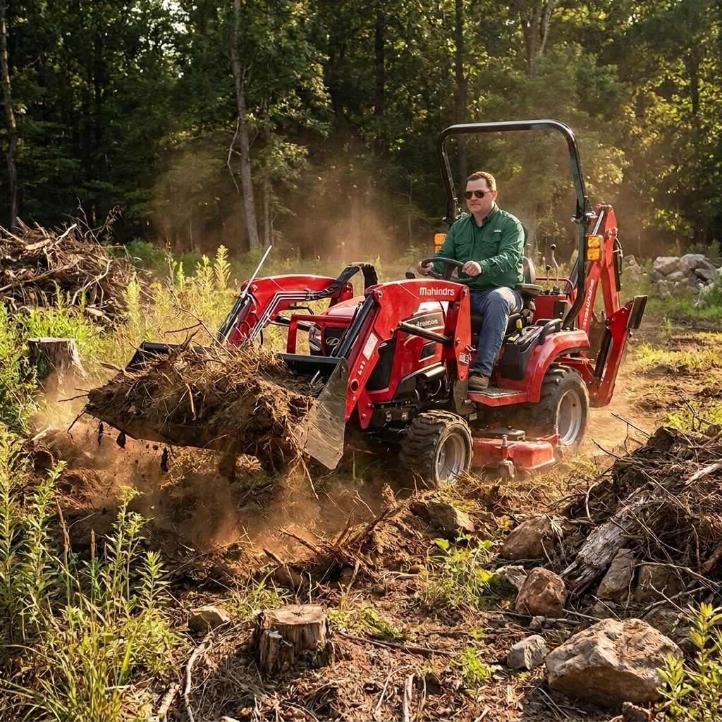 Land clearing and brush hauling in Trinity County