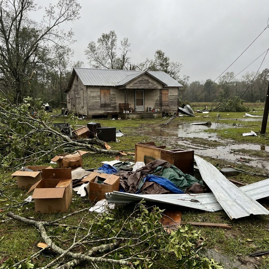 Yard and storm cleanup in Trinity County