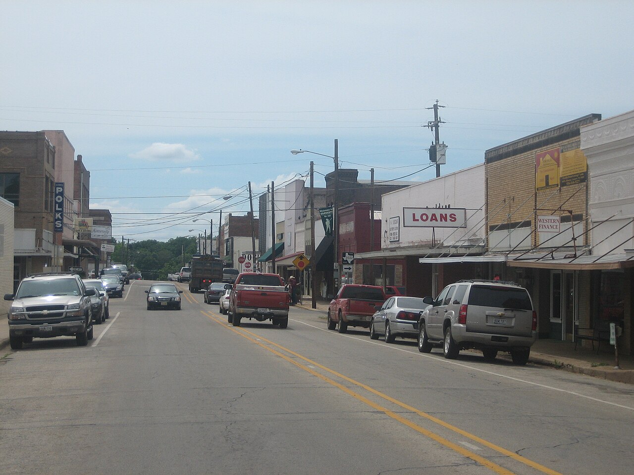 Downtown Crockett, Houston County.